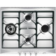 SMEG Encimera a gas Smeg SR264XGH2. 4 zonas. Inoxidable. Zona Gigante